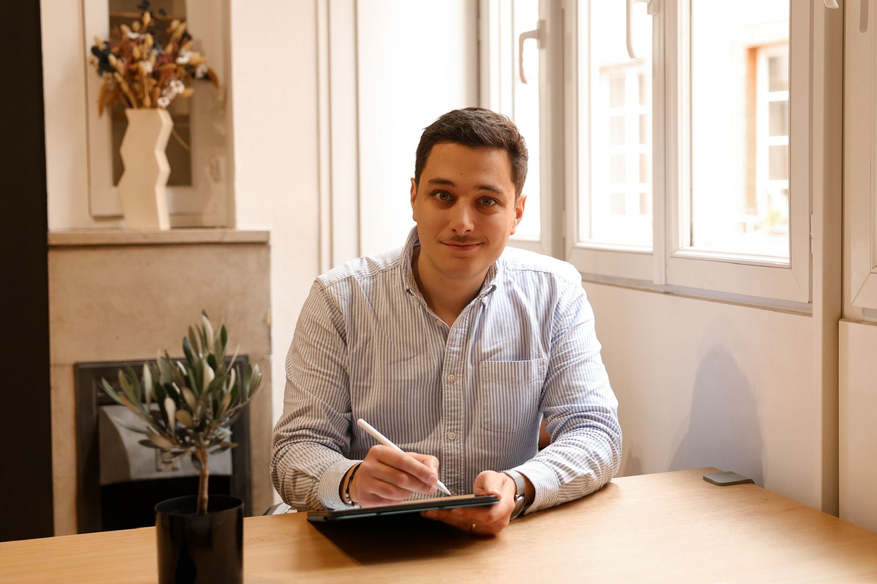 Loïc Barrès, coach professionnel, en séance de travail